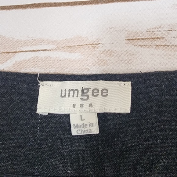 Umgee embroidered bird and flower boho mini skirt fully lined woman's size large - Picture 3 of 13